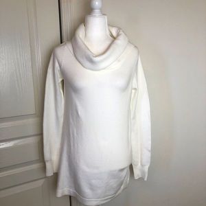 NWOT French Connection White Sweater with Cowl Neck